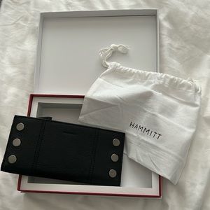 Hammett “The North” wallet, black leather with gunmetal